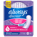 Always Discreet Womens Size 5 Incontinence Pads