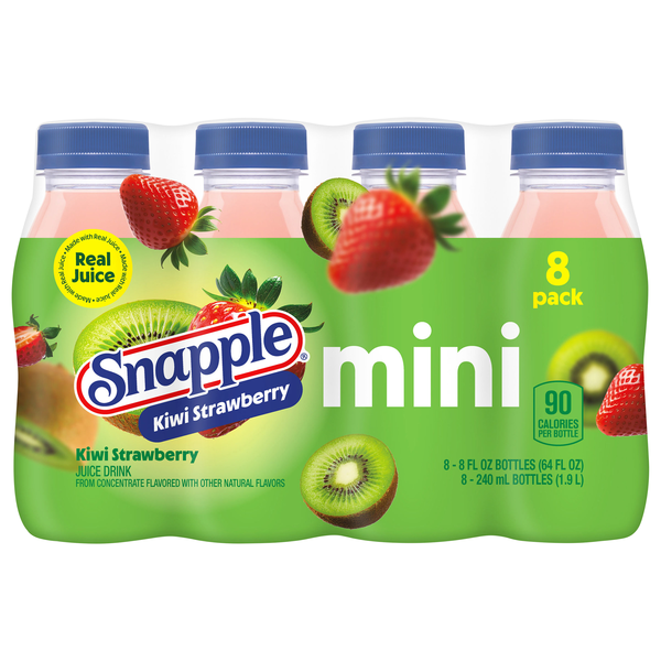 Snapple Mini Kiwi Strawberry Juice Drink - 8 pk