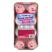 Food Lion Sugar Free Assorted Parfait Cups Fun Pack - 8 ct