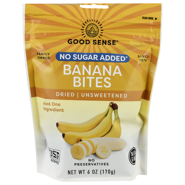 Good Sense No Sugar Added Dried Fruit Banana Bites