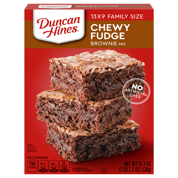 Duncan Hines Chewy Fudge Brownie Mix Family Size