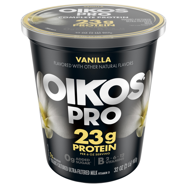 Oikos PRO 23g Protein Vanilla Cultured Ultra-Filtered Milk Yogurt