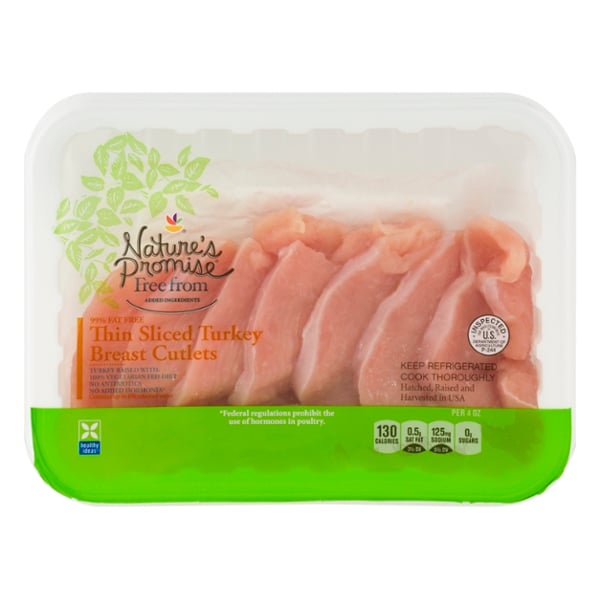 Save on Nature's Promise Turkey Breast Cutlets Thin Sliced Fresh Order Online Delivery MARTIN'S