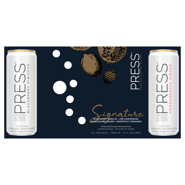 Press Signature Premium Alcohol Seltzer Variety Pack - 12 pk