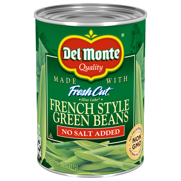 Del Monte No Salt Added French Style Green Beans