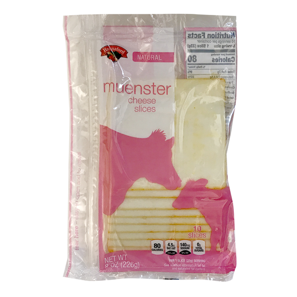 Hannaford Natural Muenster Cheese Slices - 10 ct