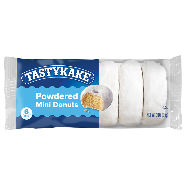 Tastykake Mini Powdered Donuts - 6 ct