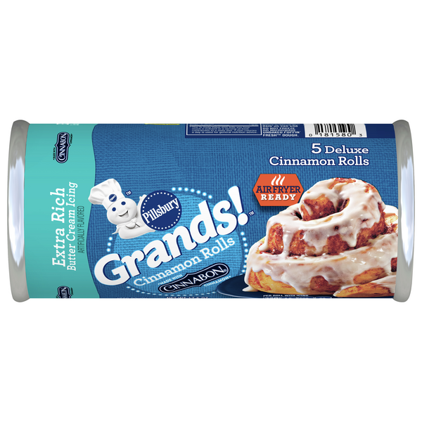 Save on Pillsbury Grands! Cinnamon Rolls Extra Rich Butter Cream Icing 5 ct Order Online