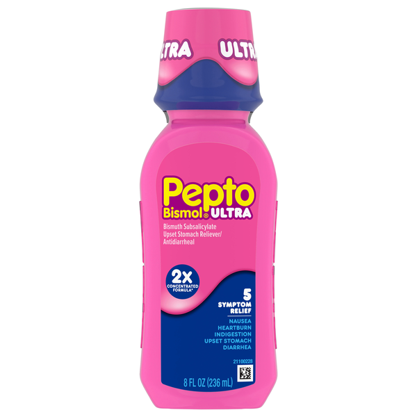 Pepto Bismol Ultra 5 Sympton Relief Upset Stomach Reliever/Antidiarrheal