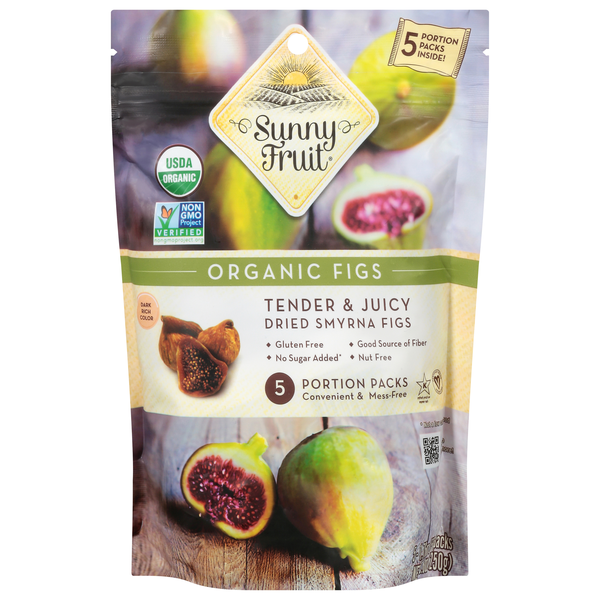 Sunny Fruit Organic Dried Figs - 5 ct
