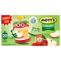 Mott's No Sugar Added Unsweetened Applesauce Pouches Family Size - 20 ct