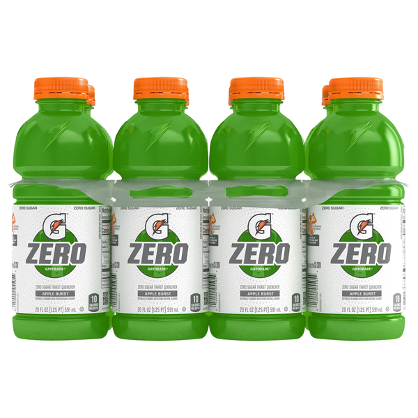 Gatorade Zero Sugar Apple Burst Thirst Quencher Sports Drink - 8 pk