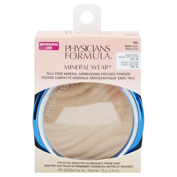 Physicians Formula Mineral Wear Pressed Powder Translucent 7586