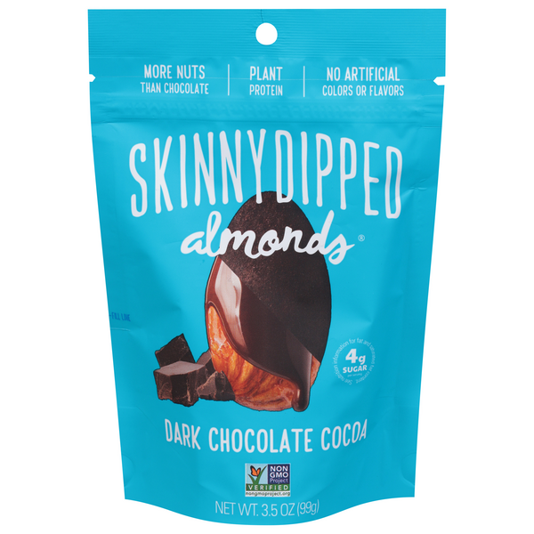 Save on Skinny Dipped Almonds Dark Chocolate Cocoa Order Online