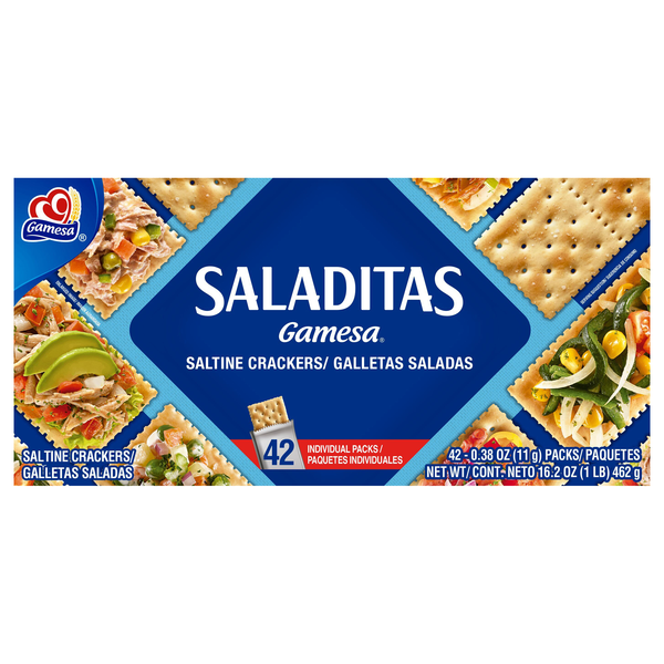 Gamesa Saladitas Saltine Cracker Packets - 42 ct
