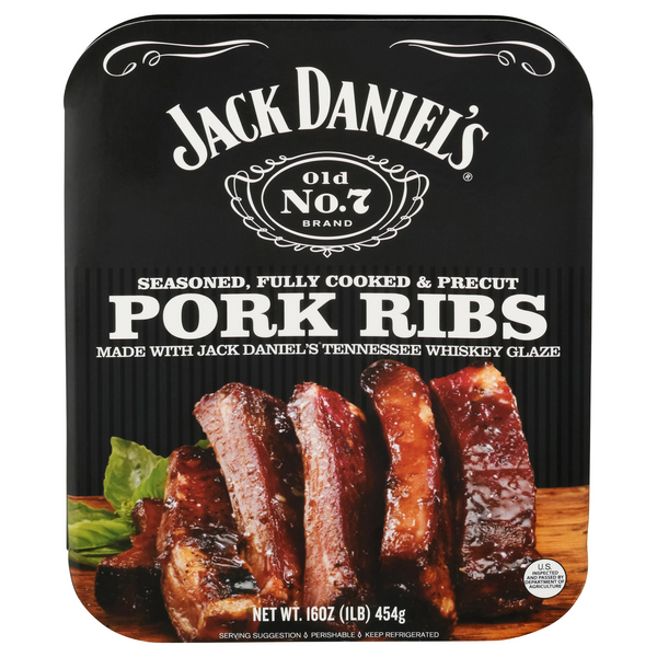 Save on Jack Daniel's Pork Ribs Seasoned Cooked & Precut Order Online