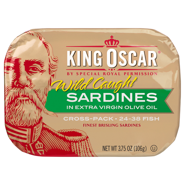 Save on King Oscar Sardines in Extra Virgin Olive Oil Cross Pack Wild Caught Order Online