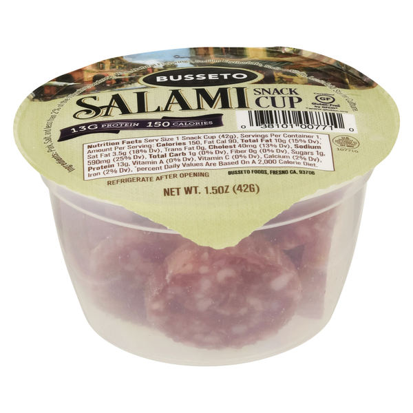 Busseto Foods Salami Snack Cup