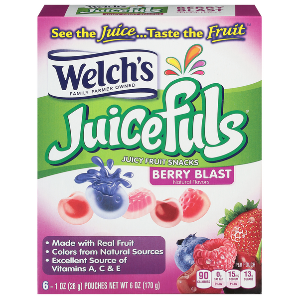 Save on Welch's Juicefuls Fruit Snacks Berry Blast 6 ct Order Online