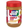 Jif Simply Unsweetened Creamy Peanut Butter