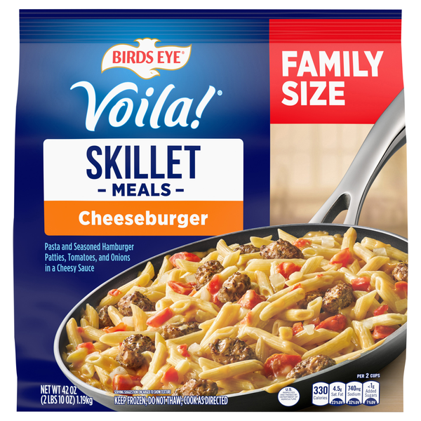 Birds Eye Viola! Cheeseburger Family Size Frozen Skillet Meal