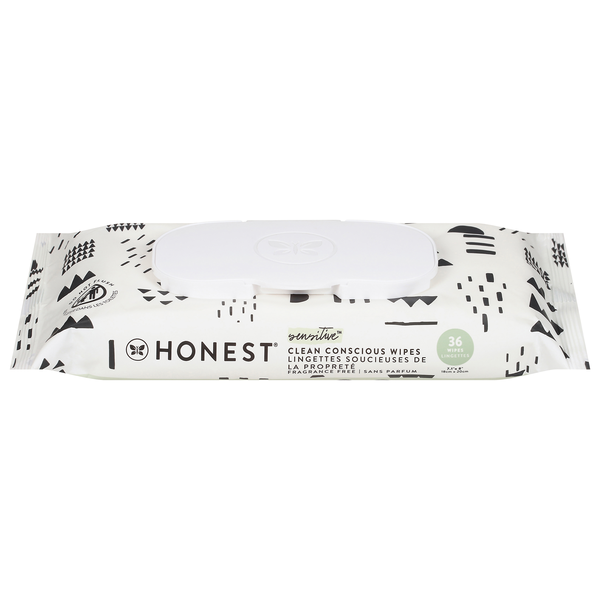 Honest Pattern Play Plant-Based Baby Wipes