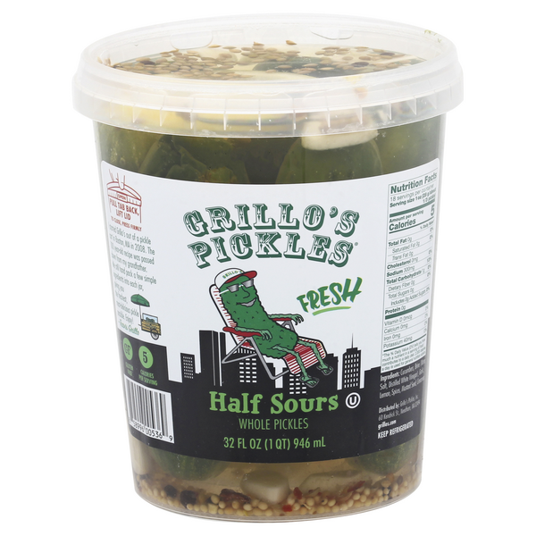 Save on Grillo's Pickles Half Sour Whole Pickles Fresh Order Online