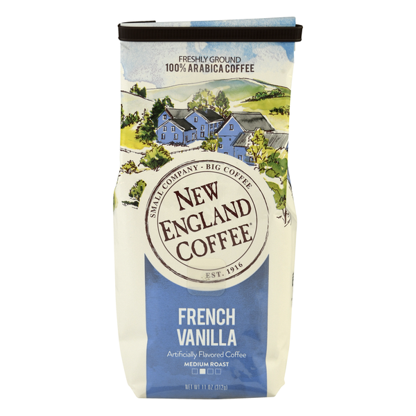 New England Coffee French Vanilla Flavored Medium Roast Ground Coffee