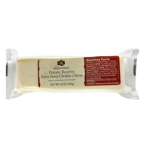 Taste of Inspirations Private Reserve Extra Sharp Cheddar Cheese Block