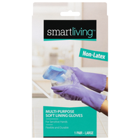 Smart Living Non-Latex Multi-Purpose Soft Lining Gloves Large