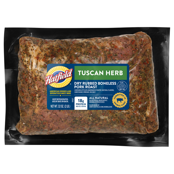 Hatfield Tuscan Herb Dry Rubbed Marinated Boneless Pork Roast