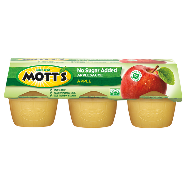 Save on Mott's Apple Sauce Cups Unsweetened 6 ct Order Online Delivery MARTIN'S