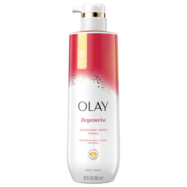 Olay Regenerist Niacinamide Hydrating Body Wash Pump