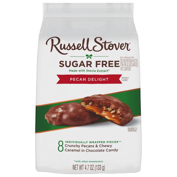 Russell Stover Sugar Free Pecan Delight Chocolate Candy