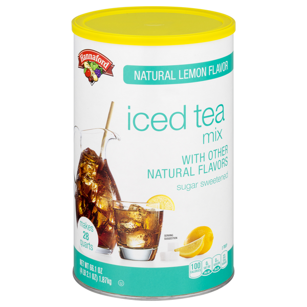 Hannaford Sugar Sweetened Lemon Flavor Iced Tea Mix