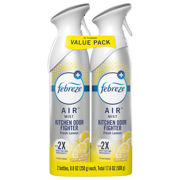 Febreze AIR Mist Fresh Lemon Air Freshener Trigger Spray - 2 ct