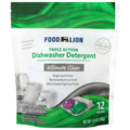 Food Lion Ultimate Clean Triple Action Dishwasher Detergent Packs - 12 ct