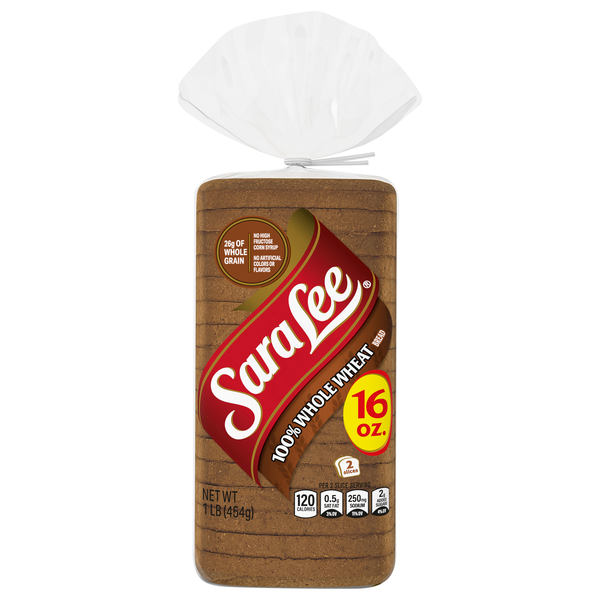 Sara Lee 100% Whole Wheat Sliced Bread