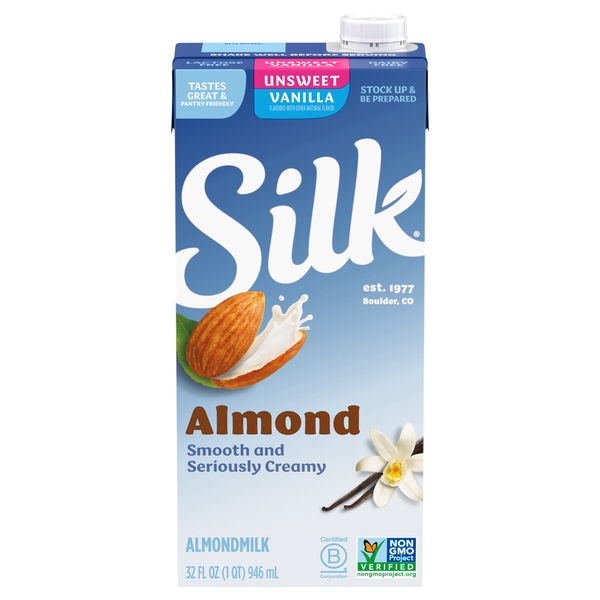 Silk Unsweet Vanilla Almondmilk Shelf Stable