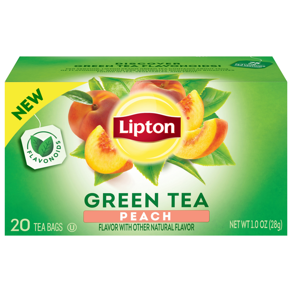 Lipton Peach Green Tea Bags