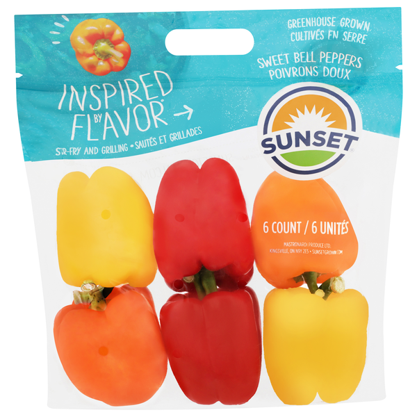 Sunset Sweet Rainbow Bell Peppers