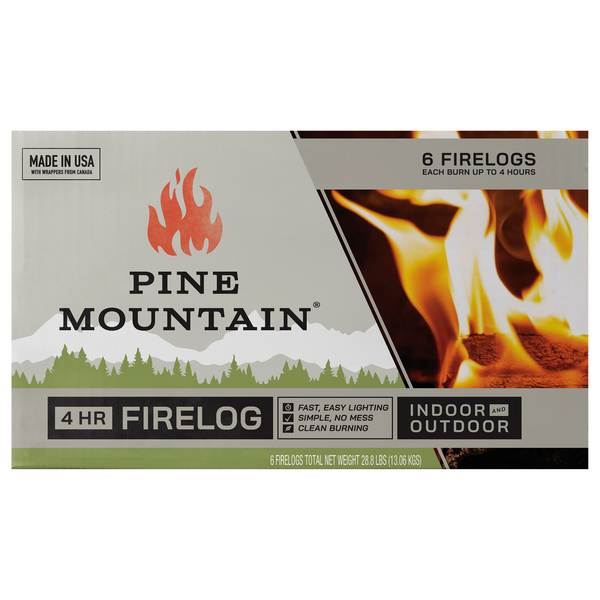 PineMountain Firelog 4 Hour - 6 ct
