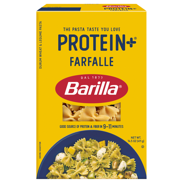 Barilla Protein+ Plant-Based Farfalle Pasta
