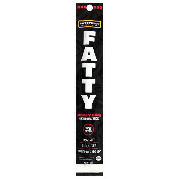 Sweetwood Smokehouse Fatty Honey BBQ Smoked 12g Protein Meat Stick