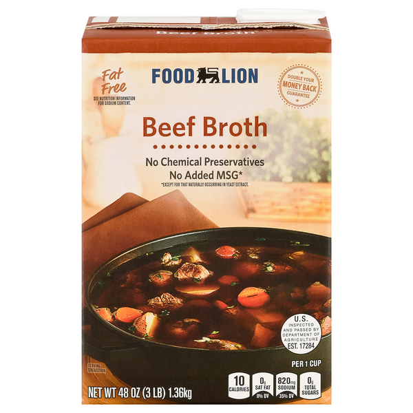 Food Lion Fat Free Beef Broth