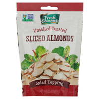 Fresh Gourmet Unsalted Sliced Toasted Almonds Salad Topping
