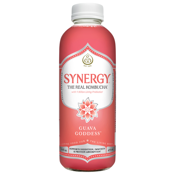 GT's Synergy Organic Guava Goddess Raw Kombucha