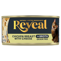 Reveal Grain Free Natural Chicken Breast w/Cheese in Broth Cat Food Mixer