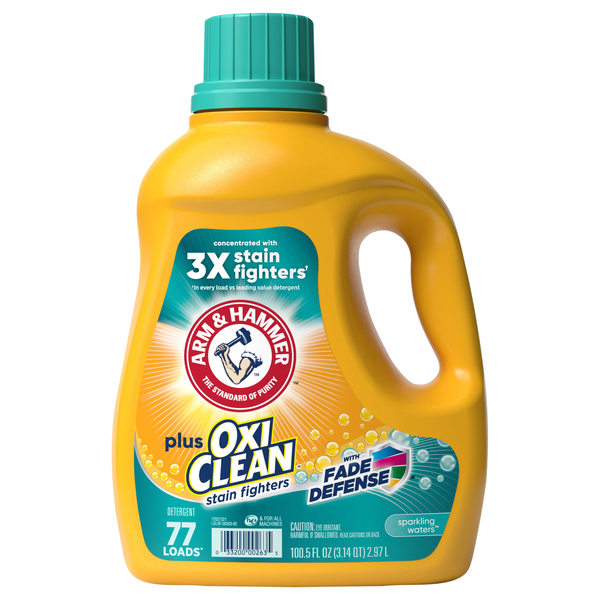 Arm & Hammer Plus OxiClean Liquid Laundry Detergent Sparkling Waters