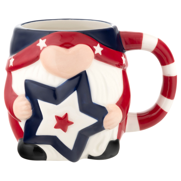 Smart Living Summer Shaped Mug Patriotic Gnome